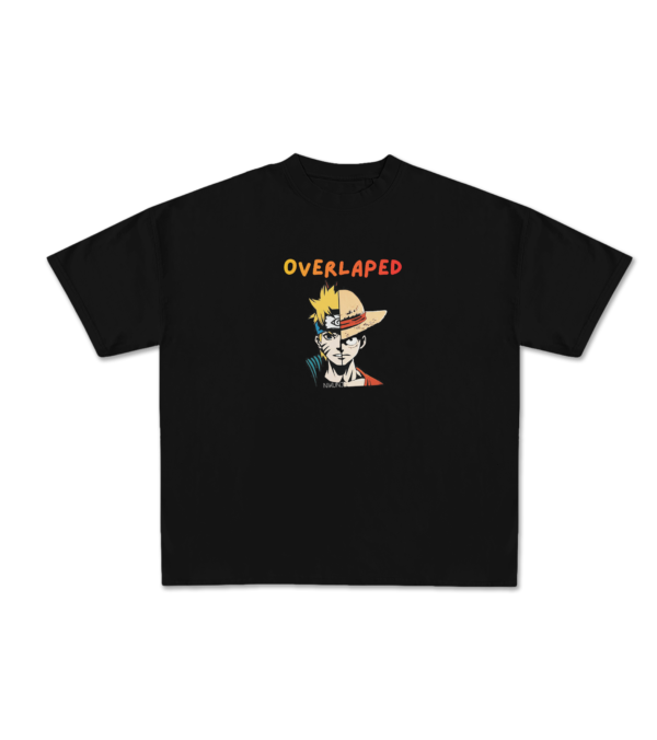 Black Drop Shoulder Tee – Demon Slayer Edition - Image 2