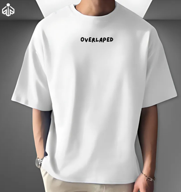 Premium Drop Shoulder Solid White Colour