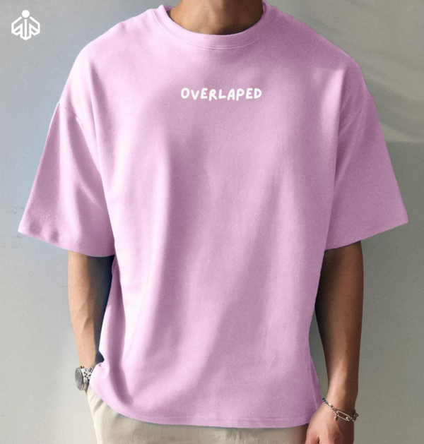 Premium Drop Shoulder Solid Baby Pink Colour