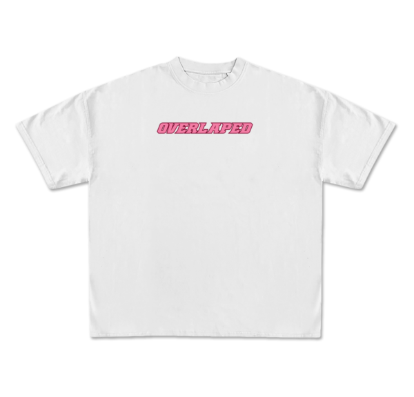 White Drop Shoulder Tee – Pinky Car Edition - Image 2