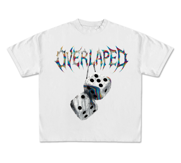 Black Drop Shoulder Tee – DICE OVERLAPED Edition