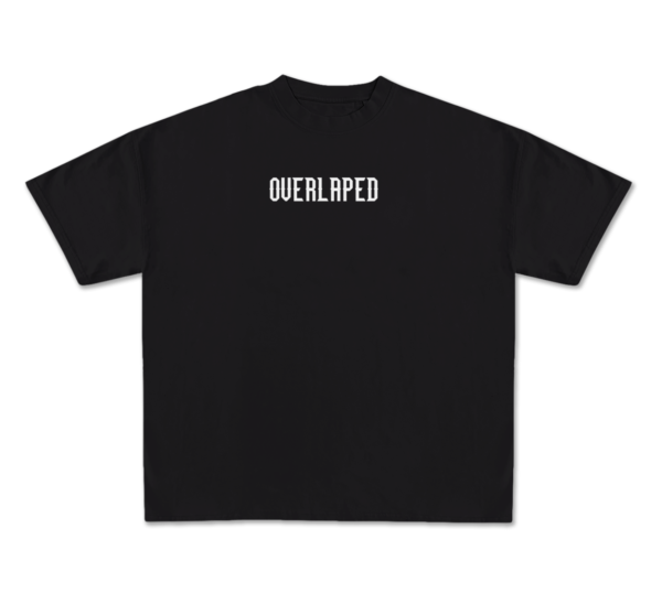 Black Drop Shoulder Tee – Peace - Enjoy the wind Edition - Image 2