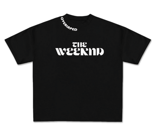 Black Drop Shoulder Tee – Starboy Weeknd Edition - Image 2