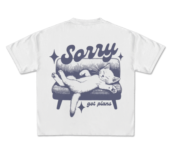 Black Drop Shoulder Tee – SORRY OVERLAPED Edition - Image 2